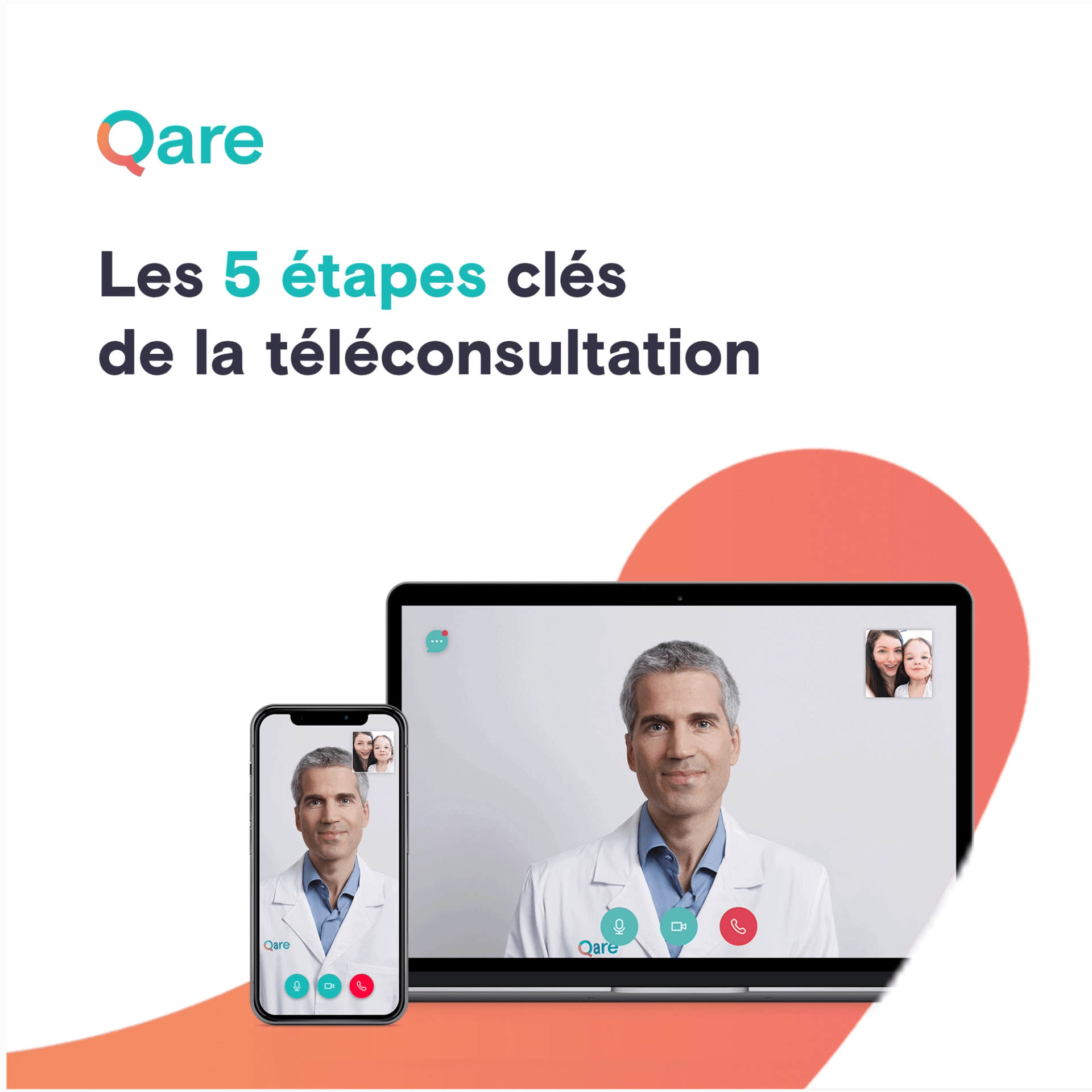 Médecin en consultation vidéo avec patient pour une téléconsultation médicale