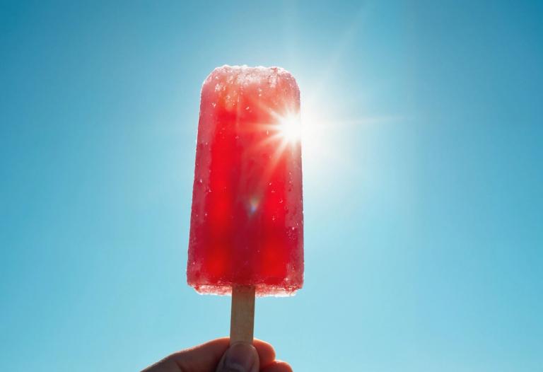 Popsicle in the sun