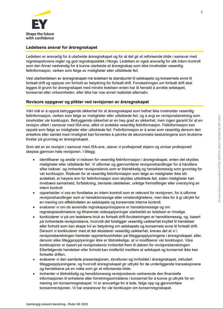 Revisors beretning årsarapport 2025 del 2