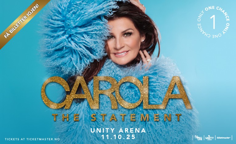 Picture of a woman with the text "Carola" and "The statement"