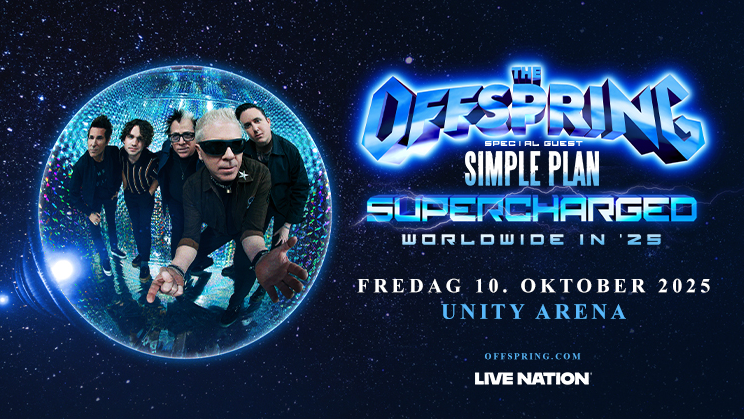 Picture of the band Offspring with information on venue and time