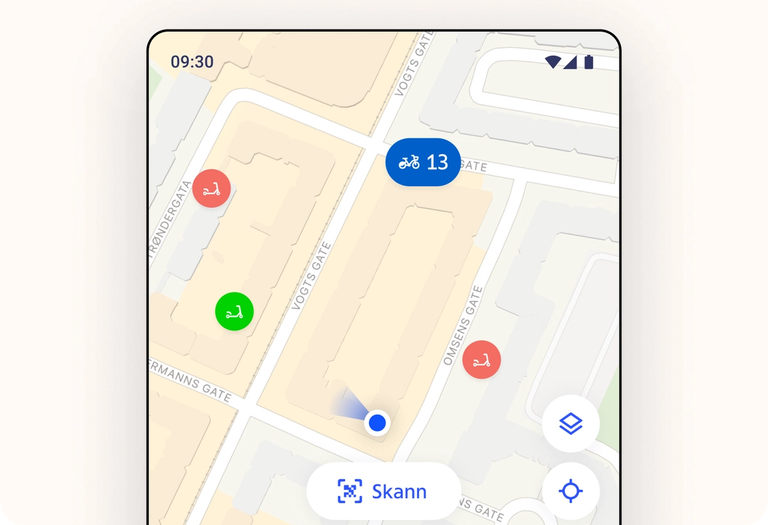Design from Ruter-app