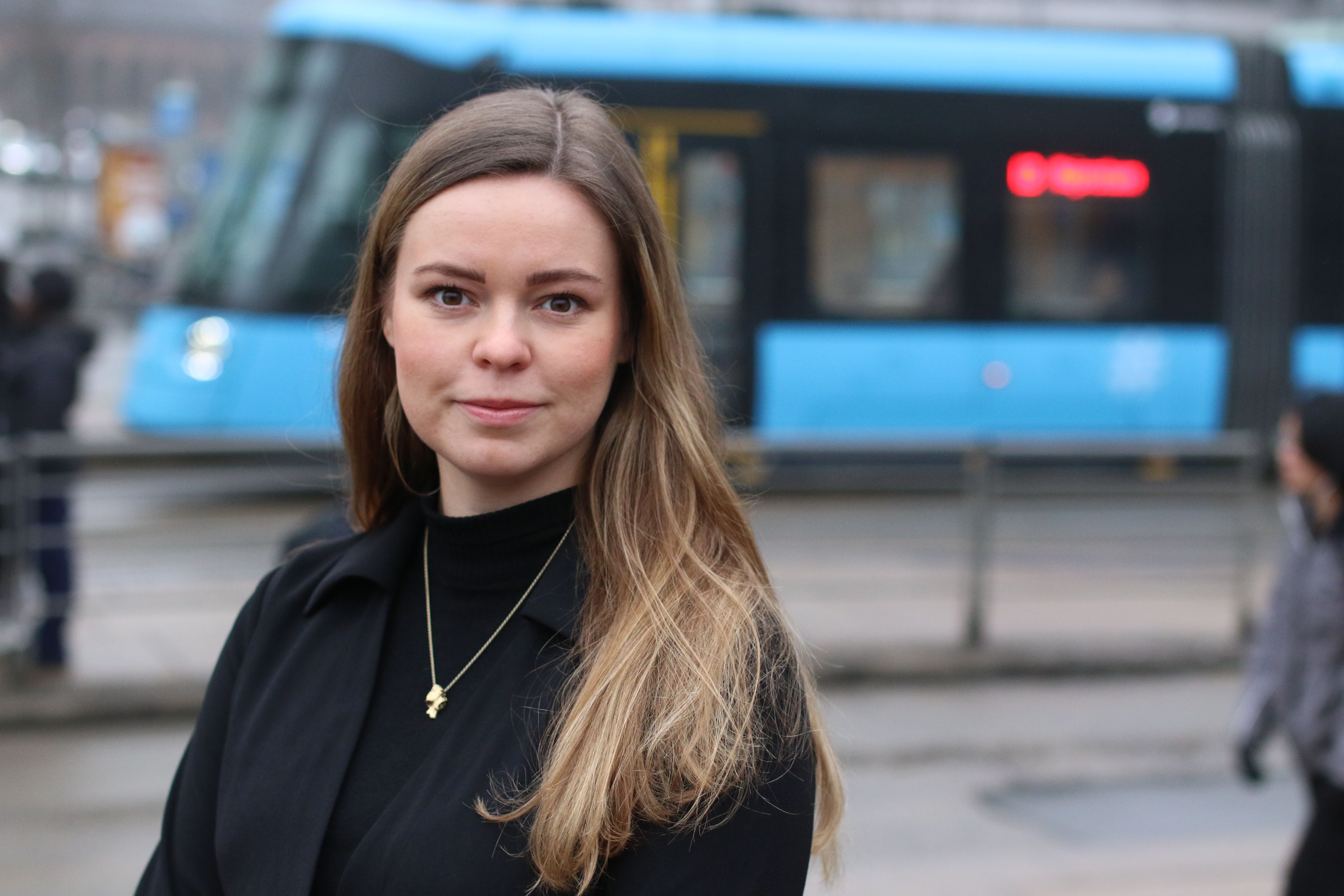 Portrettbilde av pressevakt i Ruter Emilie Hesselberg
