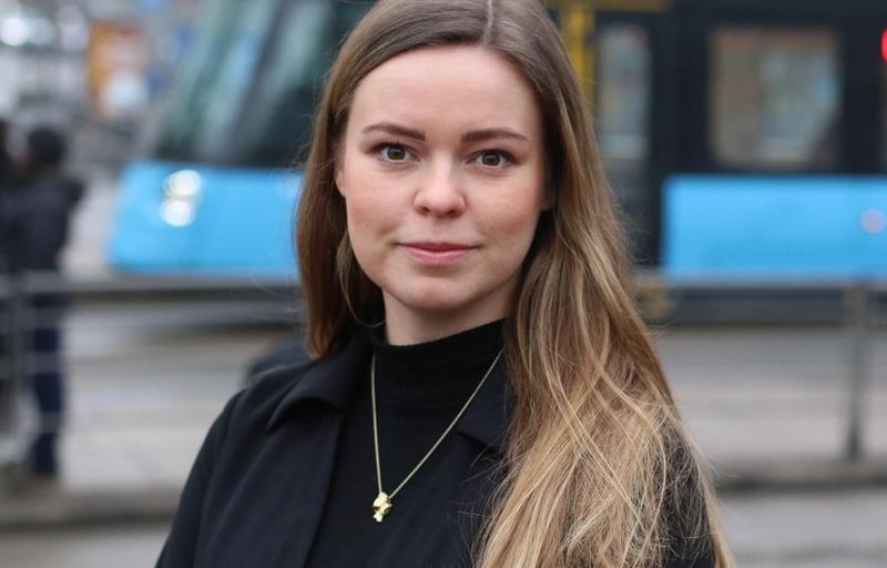 Portrettbilde av pressevakt i Ruter Emilie Hesselberg