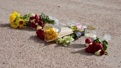 Blomster på slottsplassen