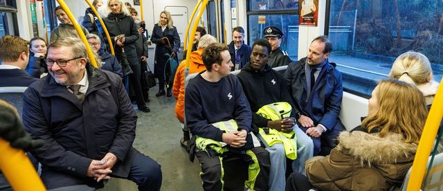 The crown prince on the metro