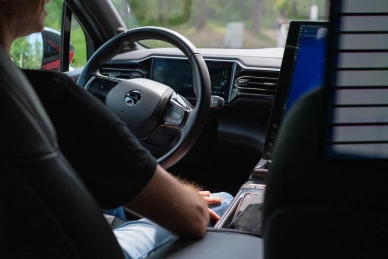 Dashbordet i en selvkjørende bil