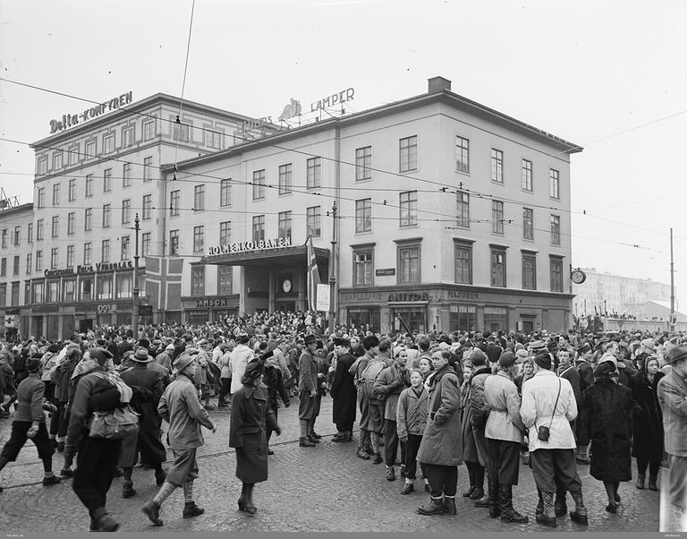 A black and white picture from Majorstuen