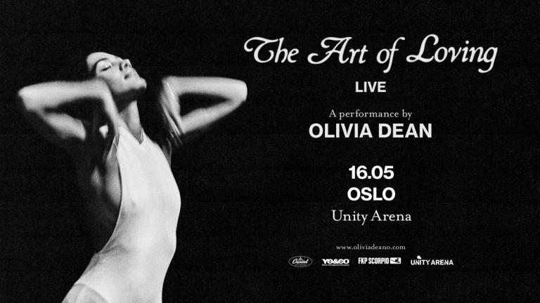 Poster of Olivia Dean's concert at Unity Arena