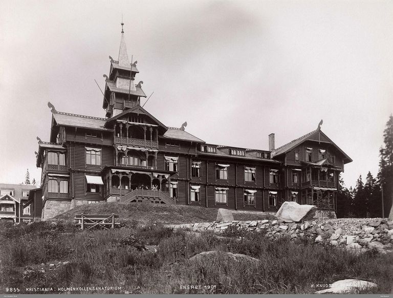 Historic picture of Holmenkollen sanatorium