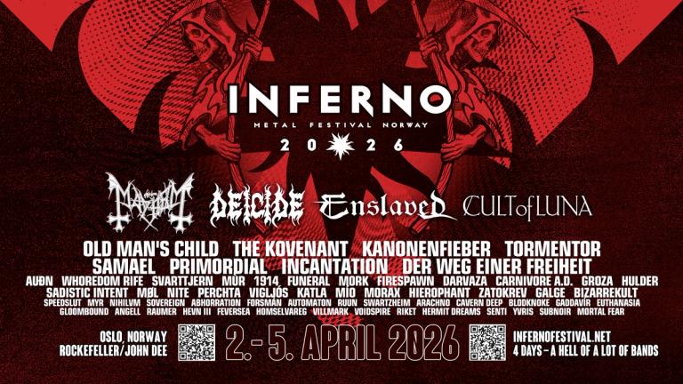 Plakat om rock- og metallfestivalen Inferno i Oslo