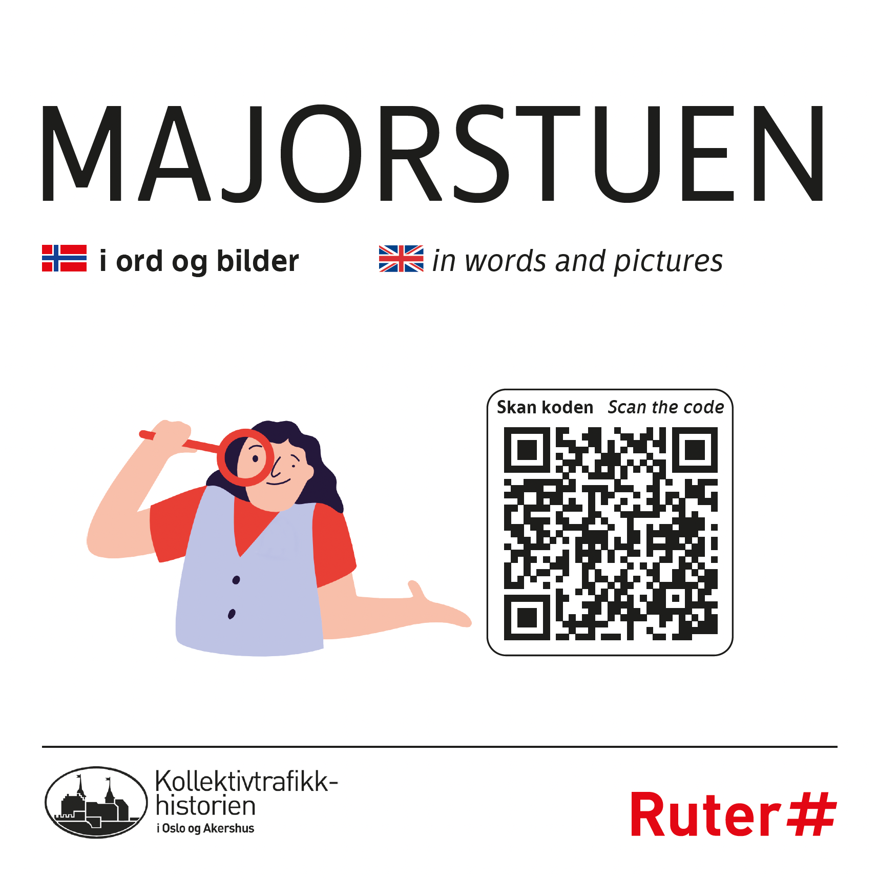 QR-kode som leder til historisk informasjon om ulike holdeplasser