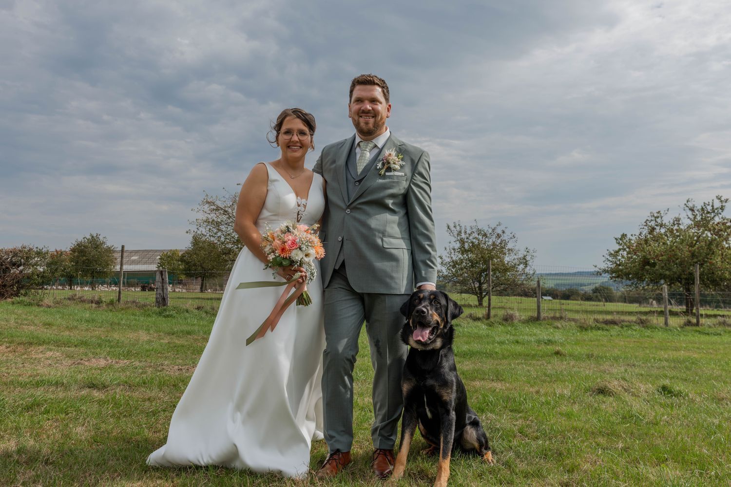 De openingsdans van Yvonne en Robbin