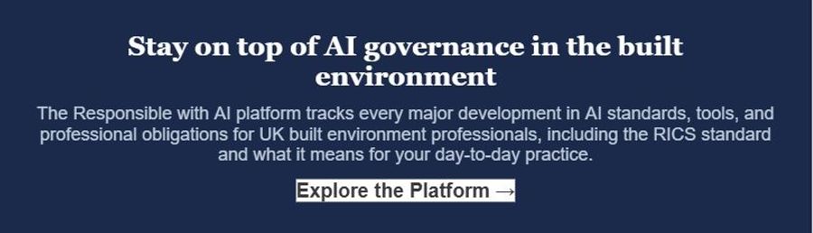 stay on top of ai governance in the built environment