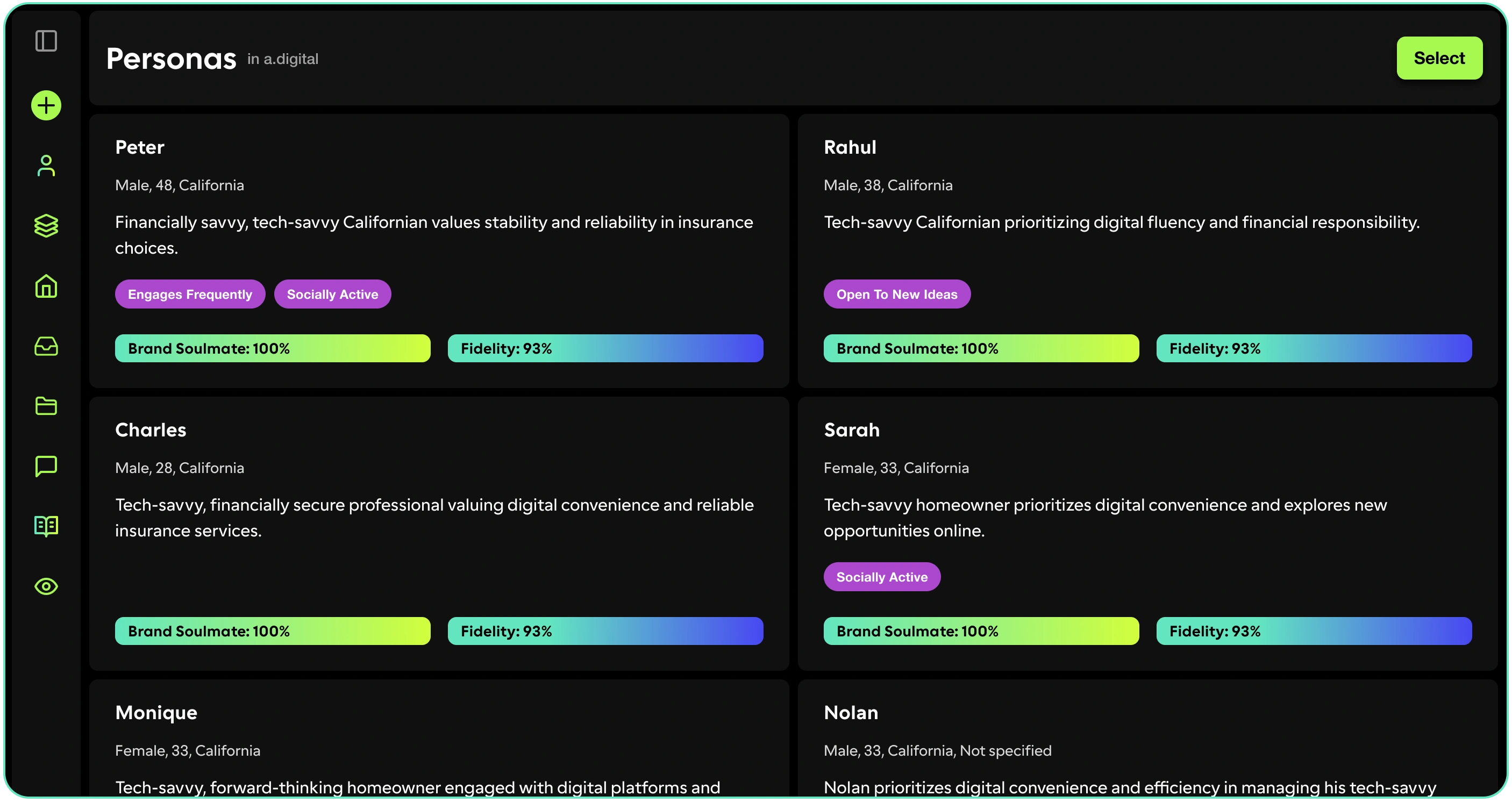 soulmates.ai application screenshot