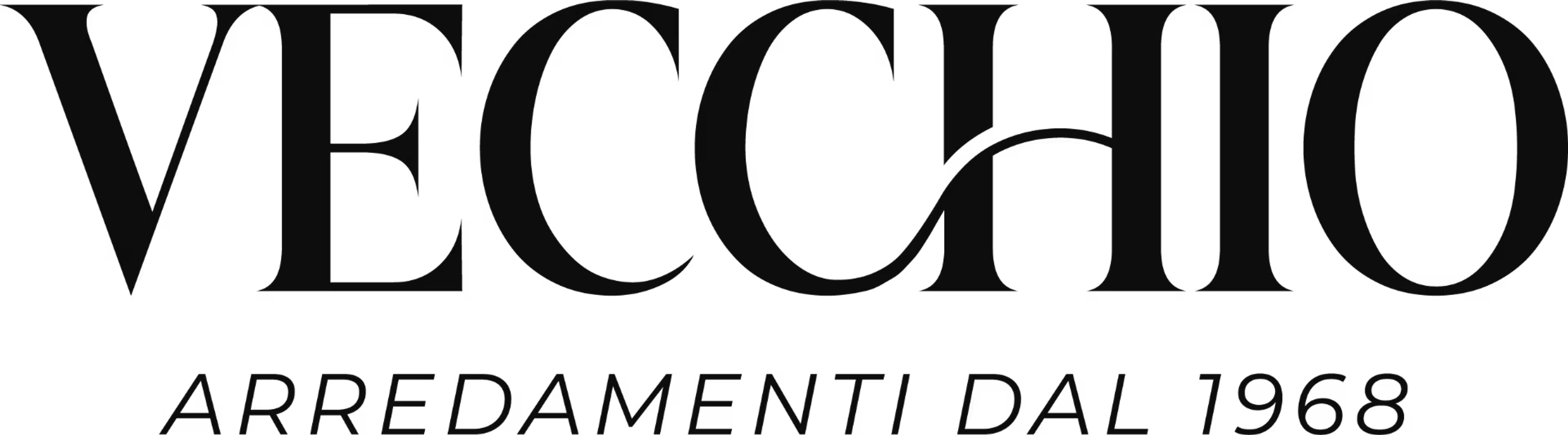 Vecchio Arredamenti: logo monocromatico scuro