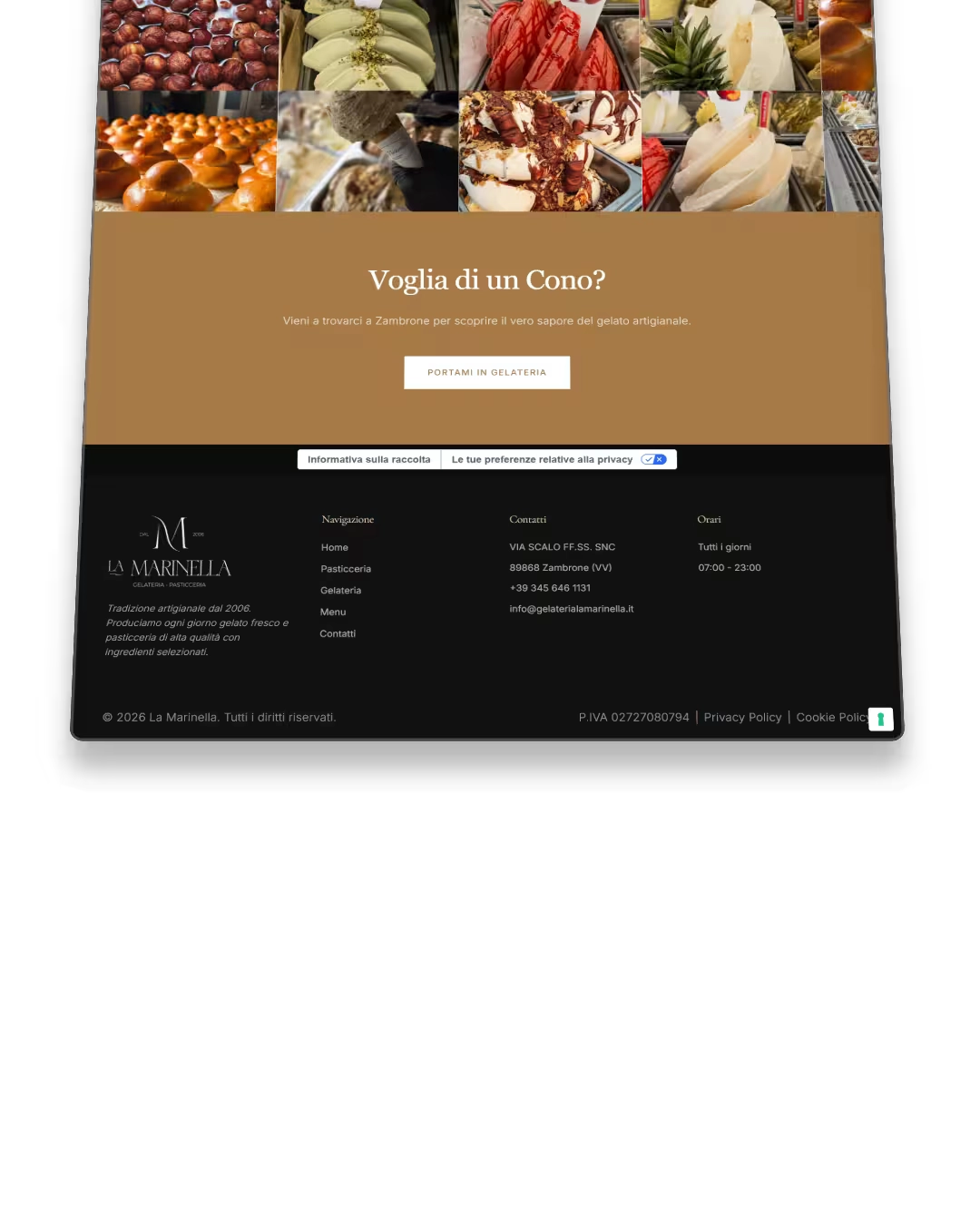 Gelateria La Marinella, dettaglio 4