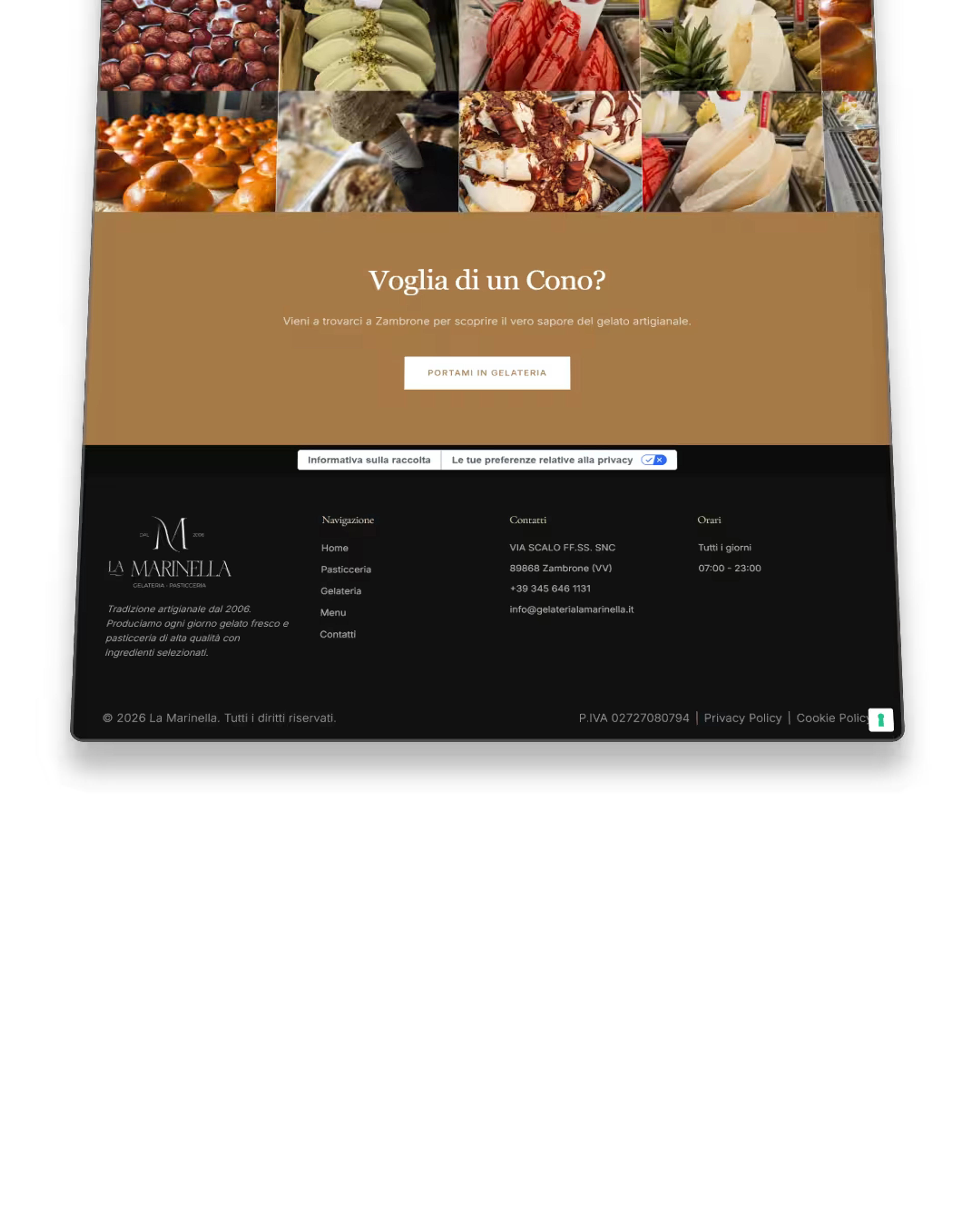 Gelateria La Marinella, dettaglio 4