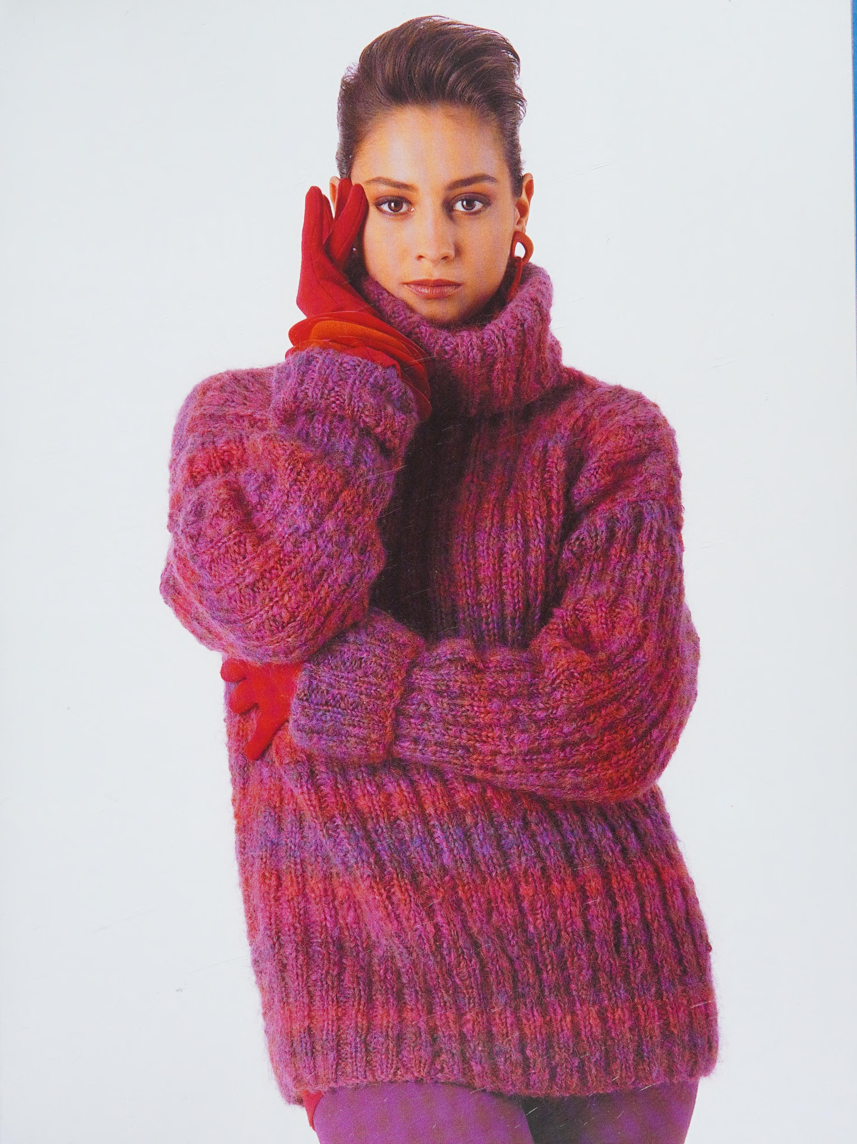Easy Turtleneck Pullover Free Knitting Pattern | KnitCraft