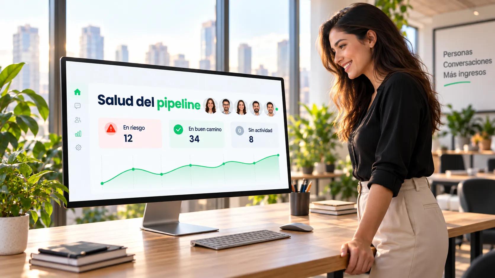 Salud del pipeline con inteligencia de ventas