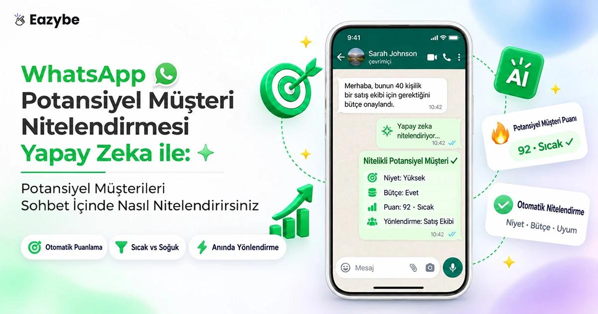 WhatsApp'ta lead eleme