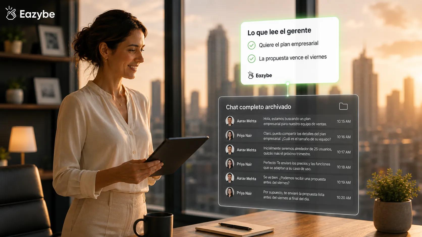 Transcripción de WhatsApp dentro de Salesforce