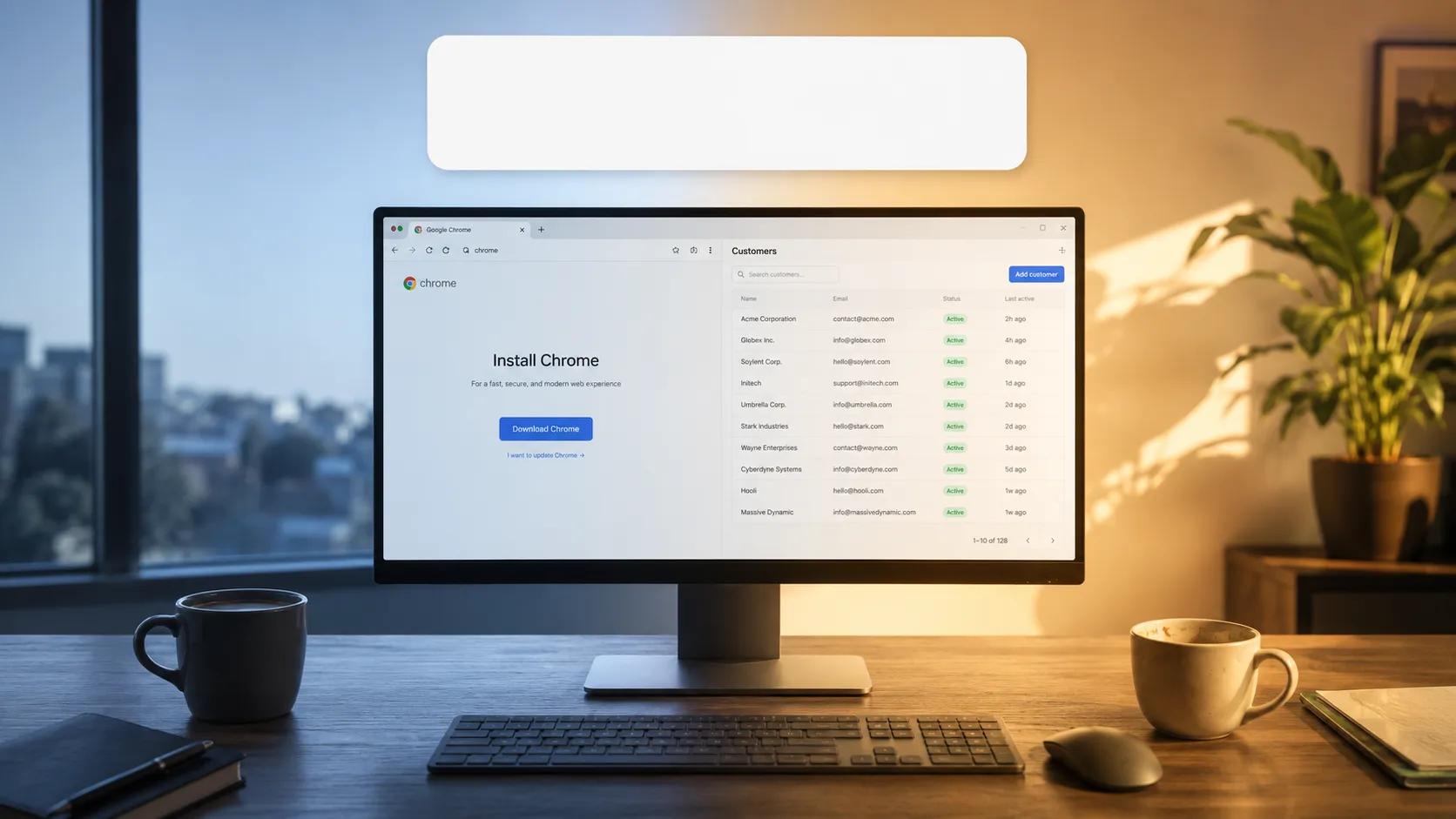 Revenue intelligence platform setup: Chrome extension install and customer list