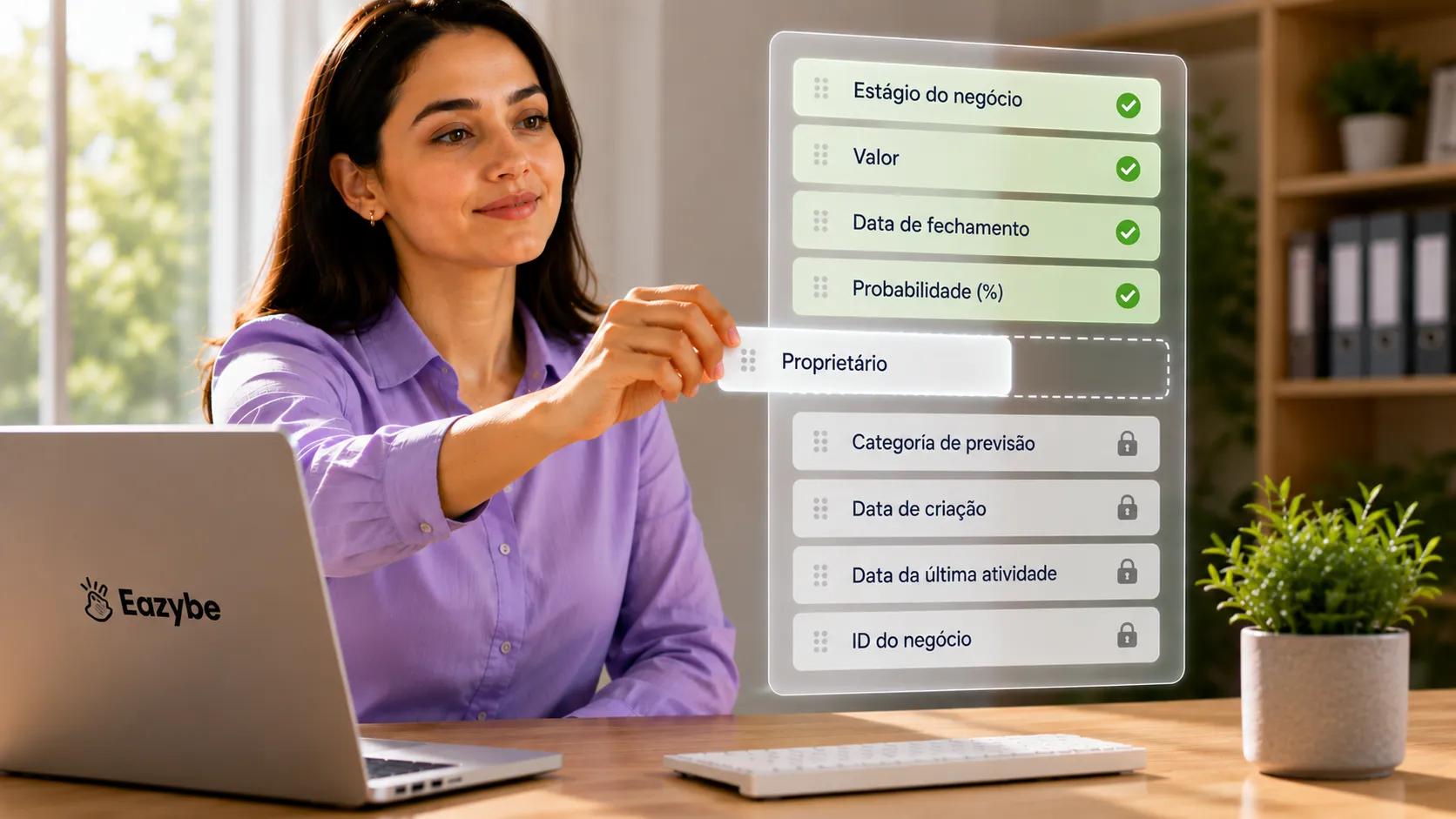 Escolhendo quais propriedades do HubSpot a IA pode atualizar