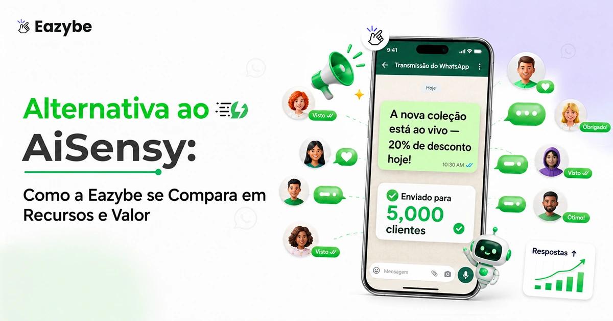 Eazybe vs AiSensy: uma alternativa melhor ao AiSensy para vendas