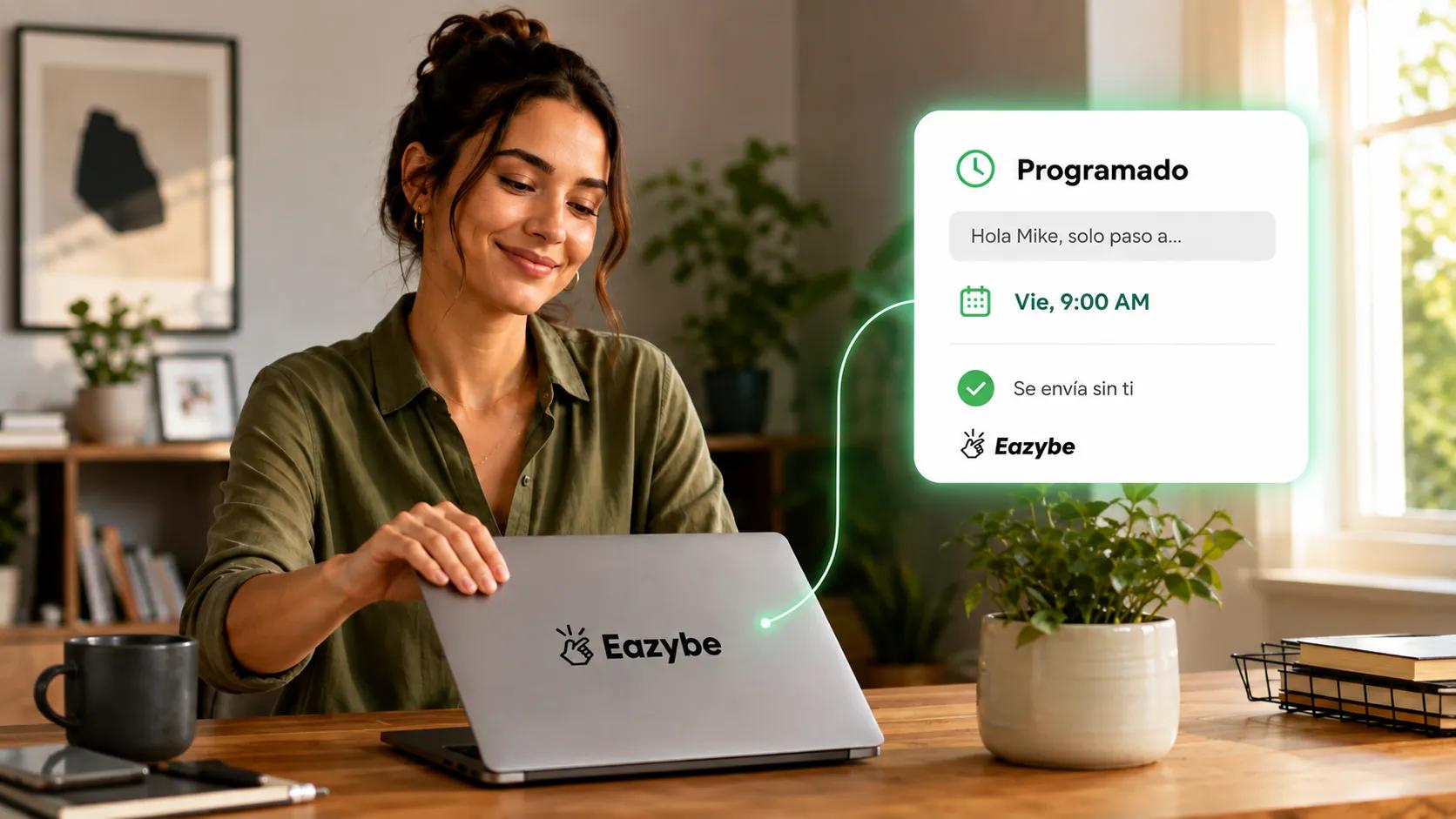 Programando un mensaje de WhatsApp en la web