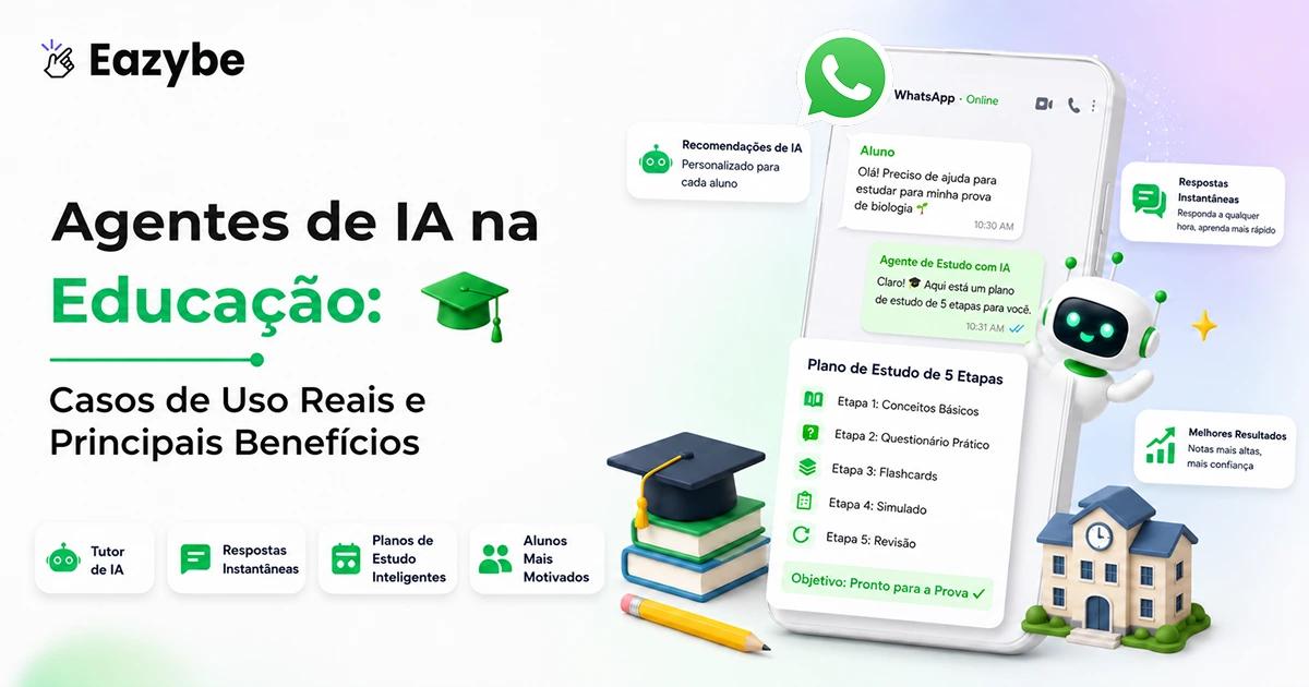 Agentes de IA na educação: casos de uso reais e principais benefícios