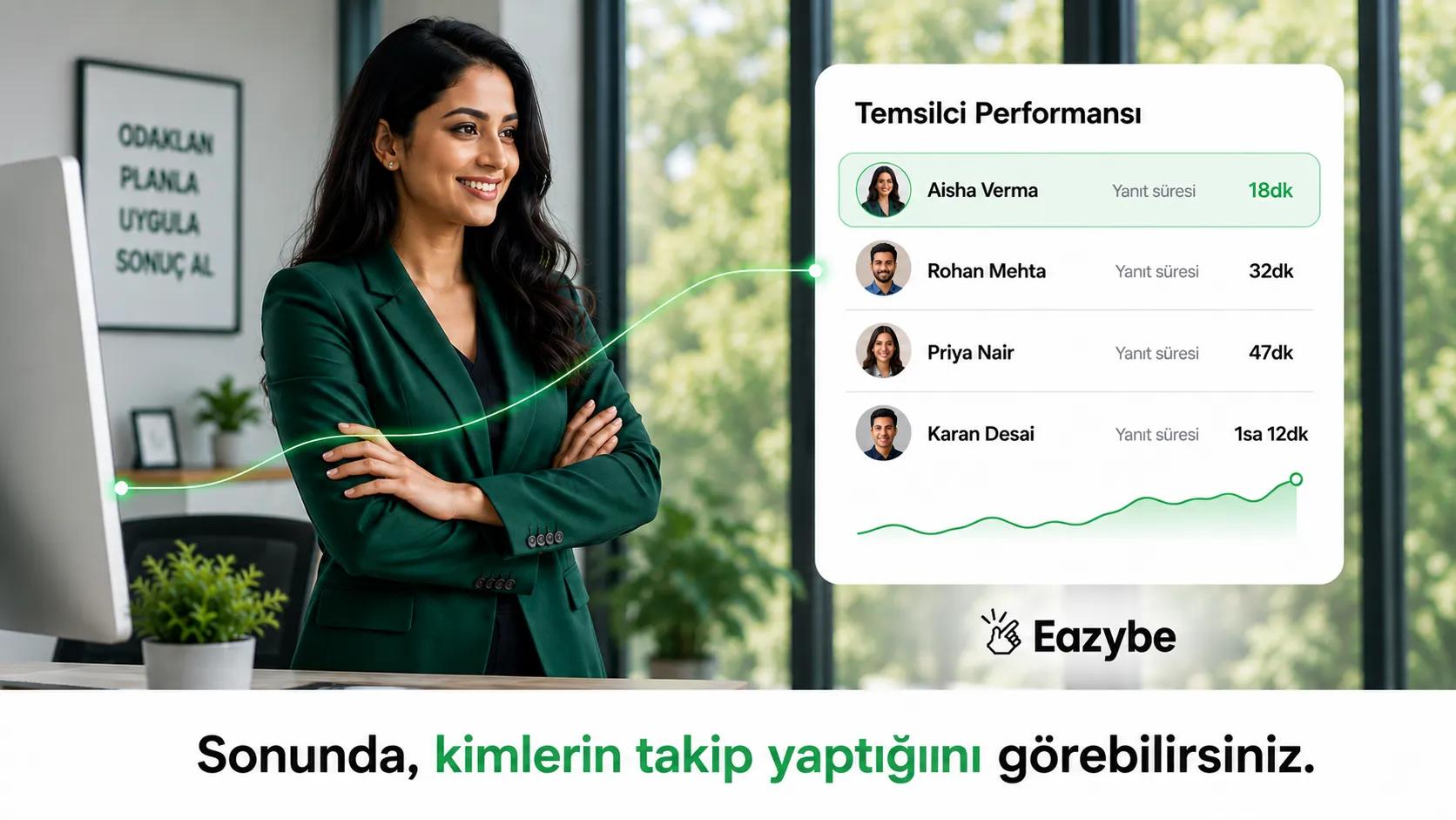 Temsilci yanıt süresi paneli