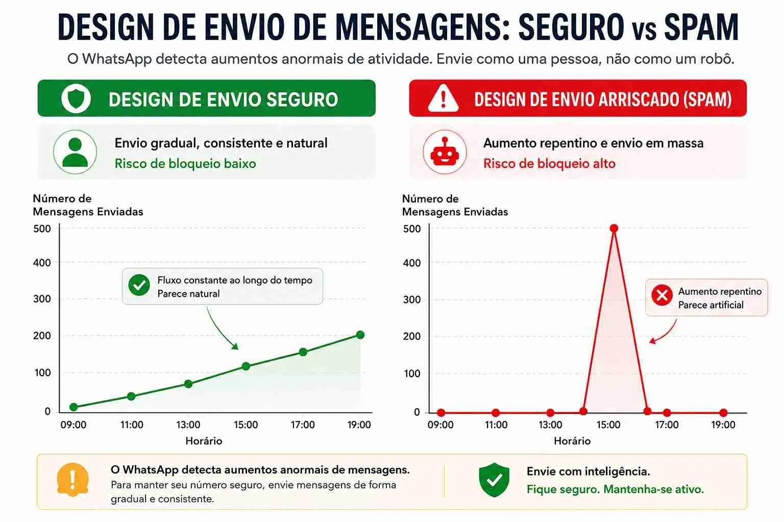 Erros comuns de mensagens em massa do WhatsApp