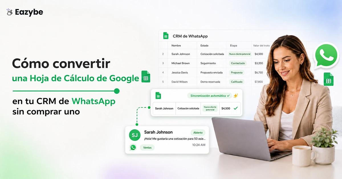 Propiedades de Google Sheets WhatsApp