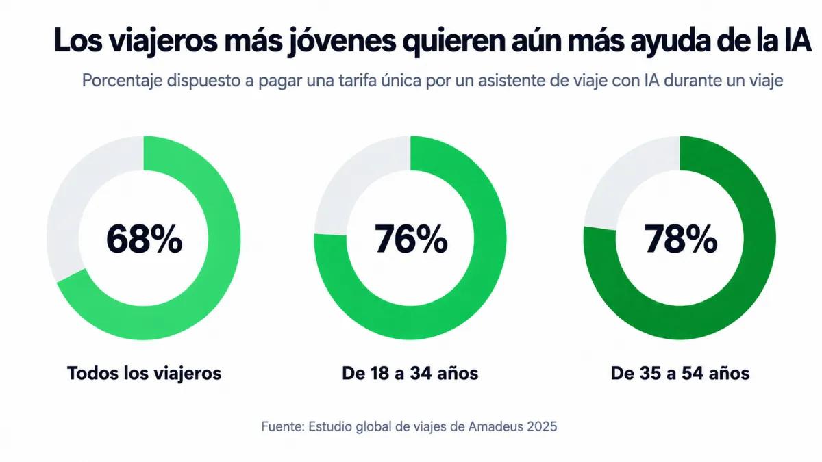 Adopción de asistentes de viaje con IA por edad