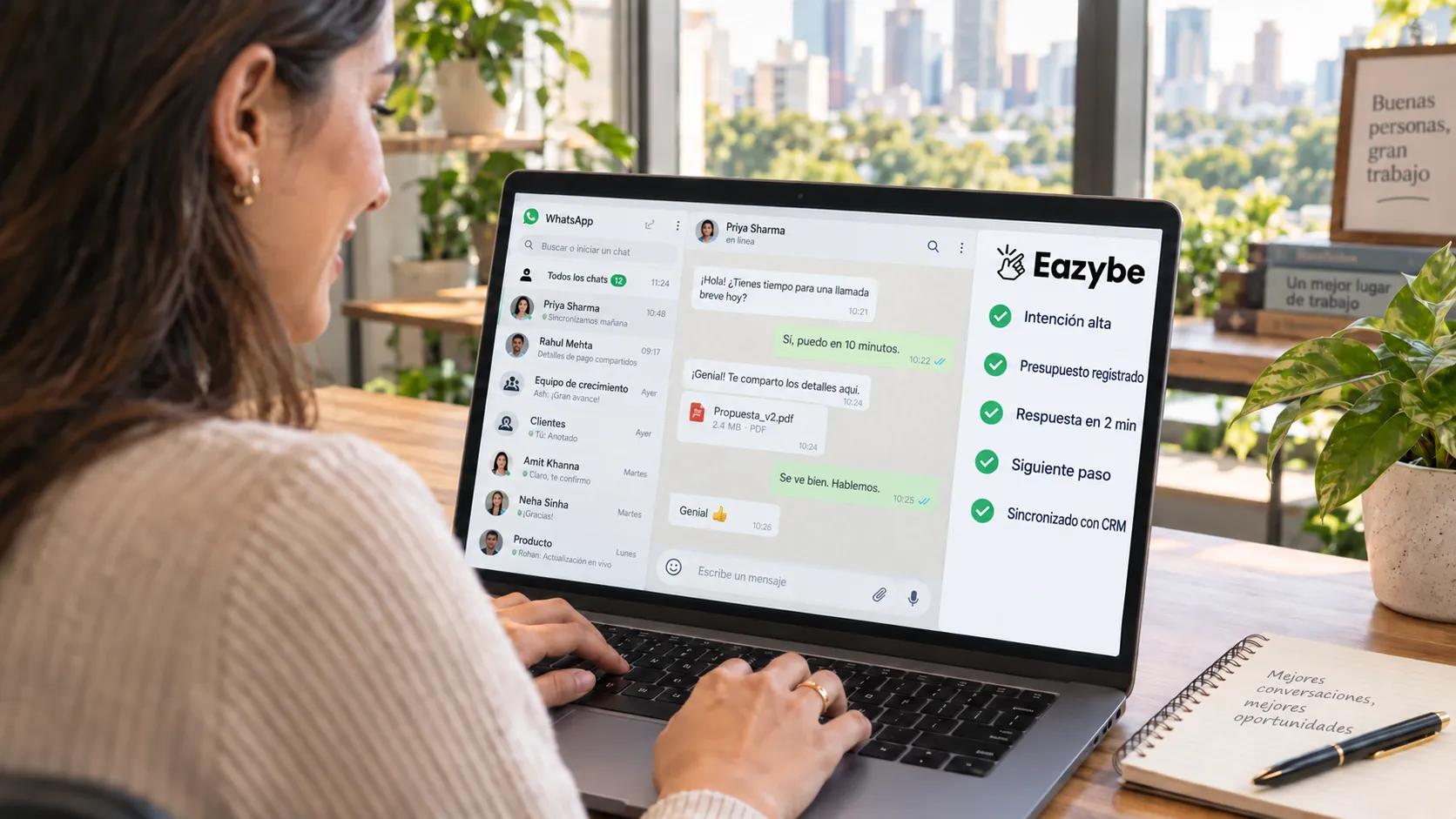 Agentes de IA en WhatsApp Web