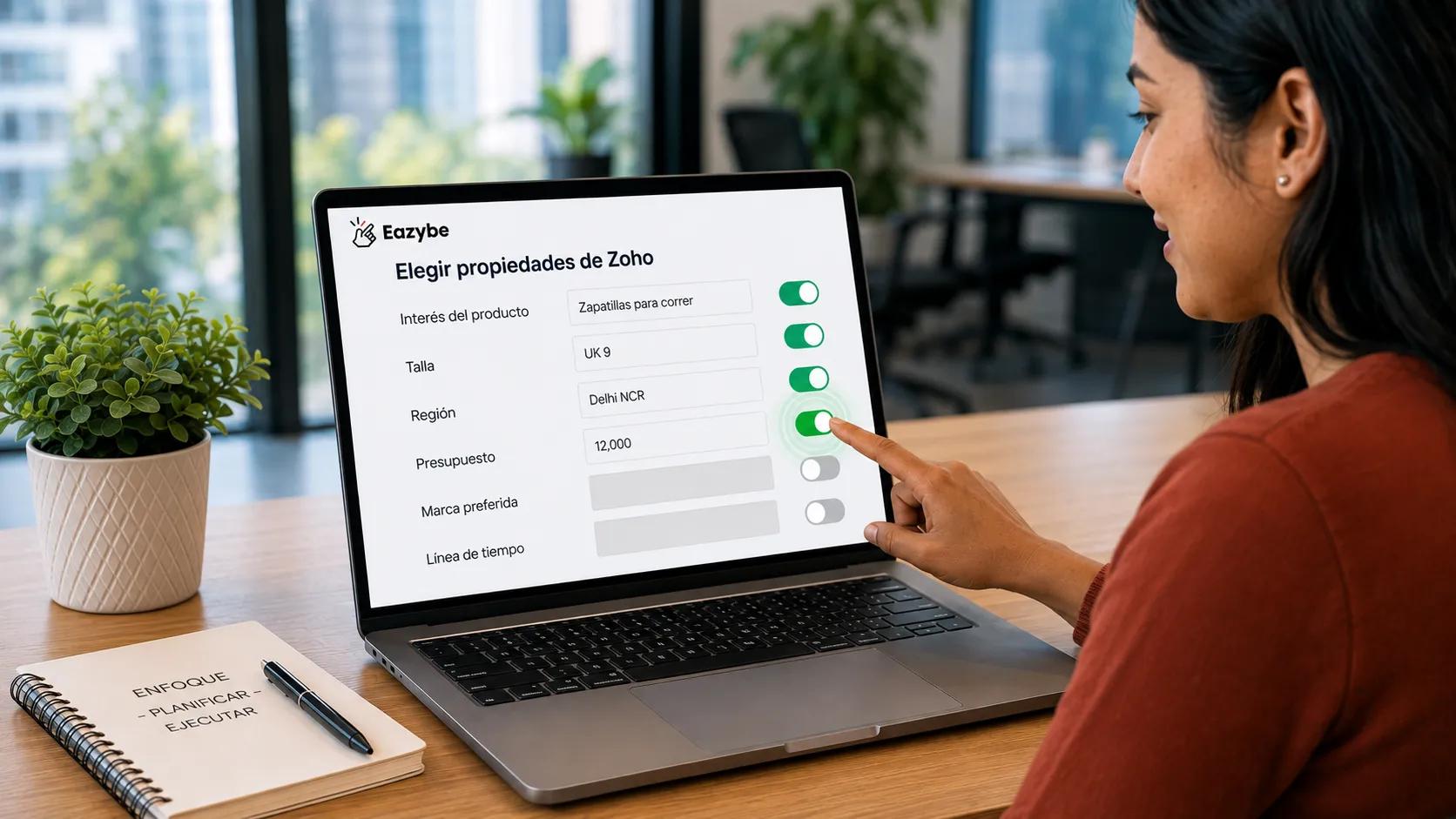 Elegir propiedades de Zoho sincronizadas