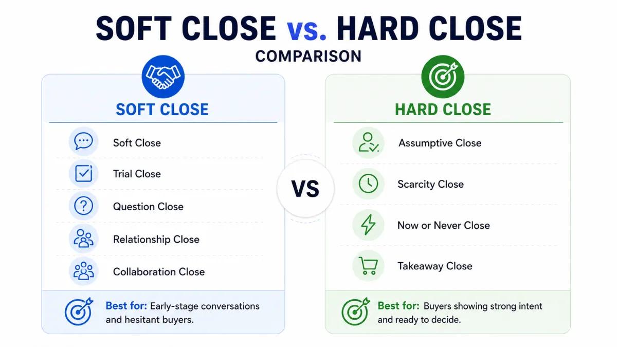 Sales Soft Close vs Sales Hard Close