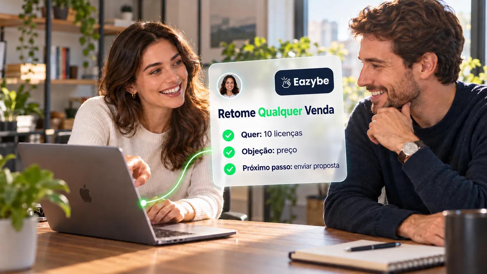 Resumo de conversa na transferência de um negócio