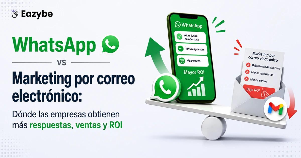 WhatsApp versus marketing por correo electrónico: dónde las empresas obtienen más respuestas, ventas y retorno de la inversión