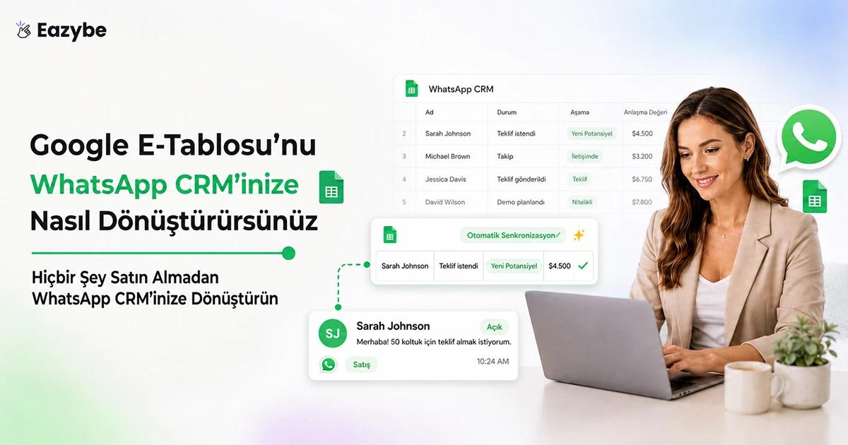 Google Sheets WhatsApp Özellikleri