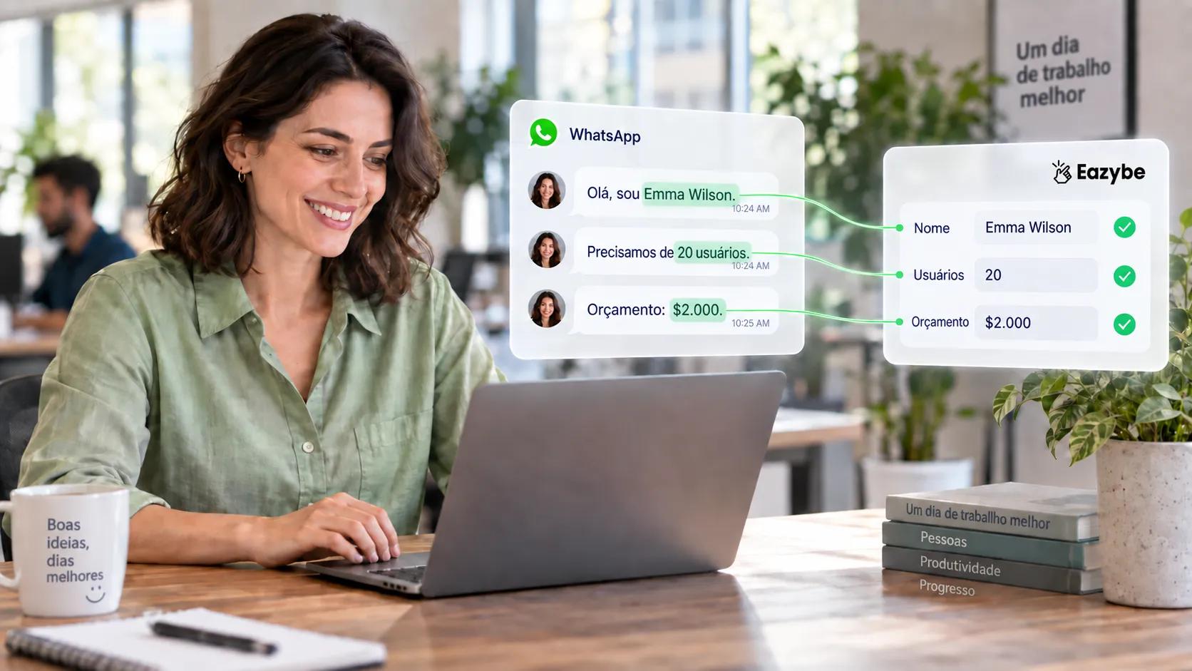 CRM de inteligência de vendas do WhatsApp