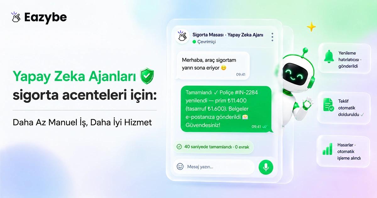 Sigorta Acenteleri İçin Yapay Zeka Acenteleri: Daha Az Manuel Çalışma, Daha İyi Hizmet