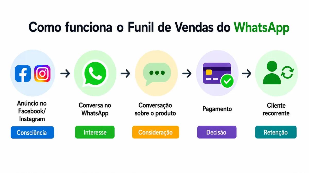 Saiba que o funil de vendas do WhatsApp realmente funciona