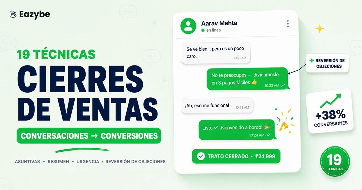 19 técnicas de cierre de ventas