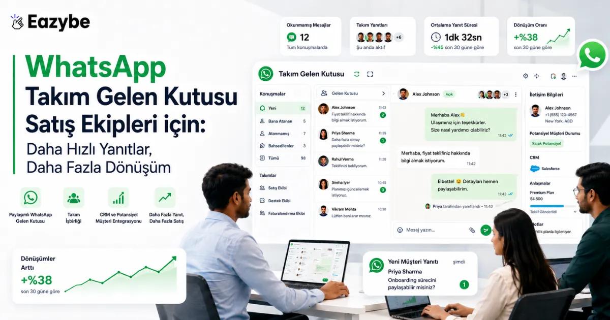 WhatsApp Ekip Gelen Kutusu: Tüm Konuşmaları, Potansiyel Müşterileri ve Desteği Yönetin