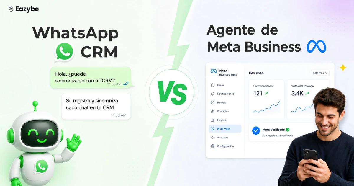 Meta Business Agent frente a WhatsApp CRM