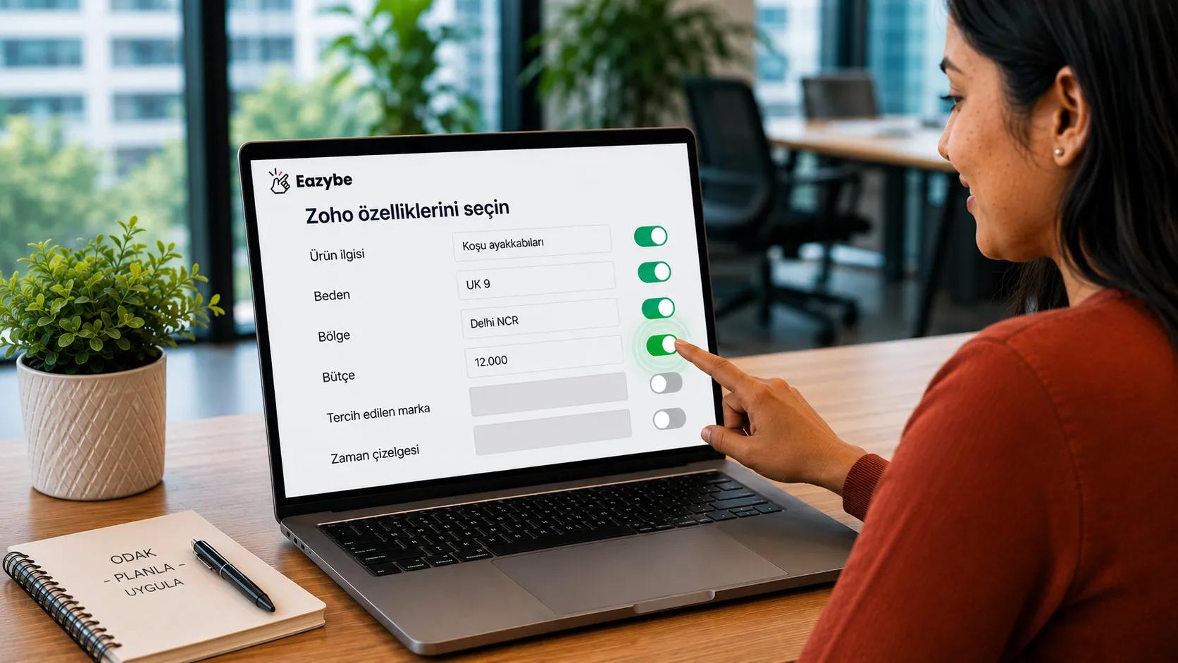 Senkronize edilecek Zoho alanlarını seçme