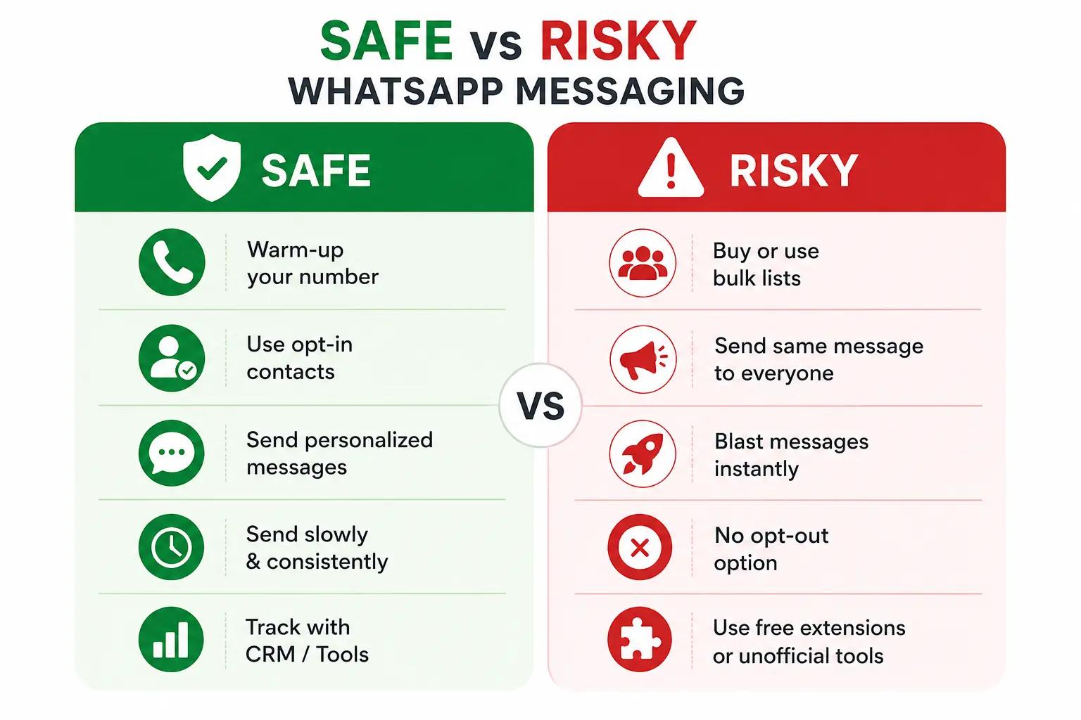 WhatsApp Bulk Message Sender is Safe vs Risky