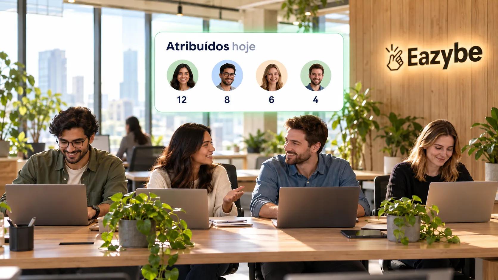 Atribuição round robin de grupos